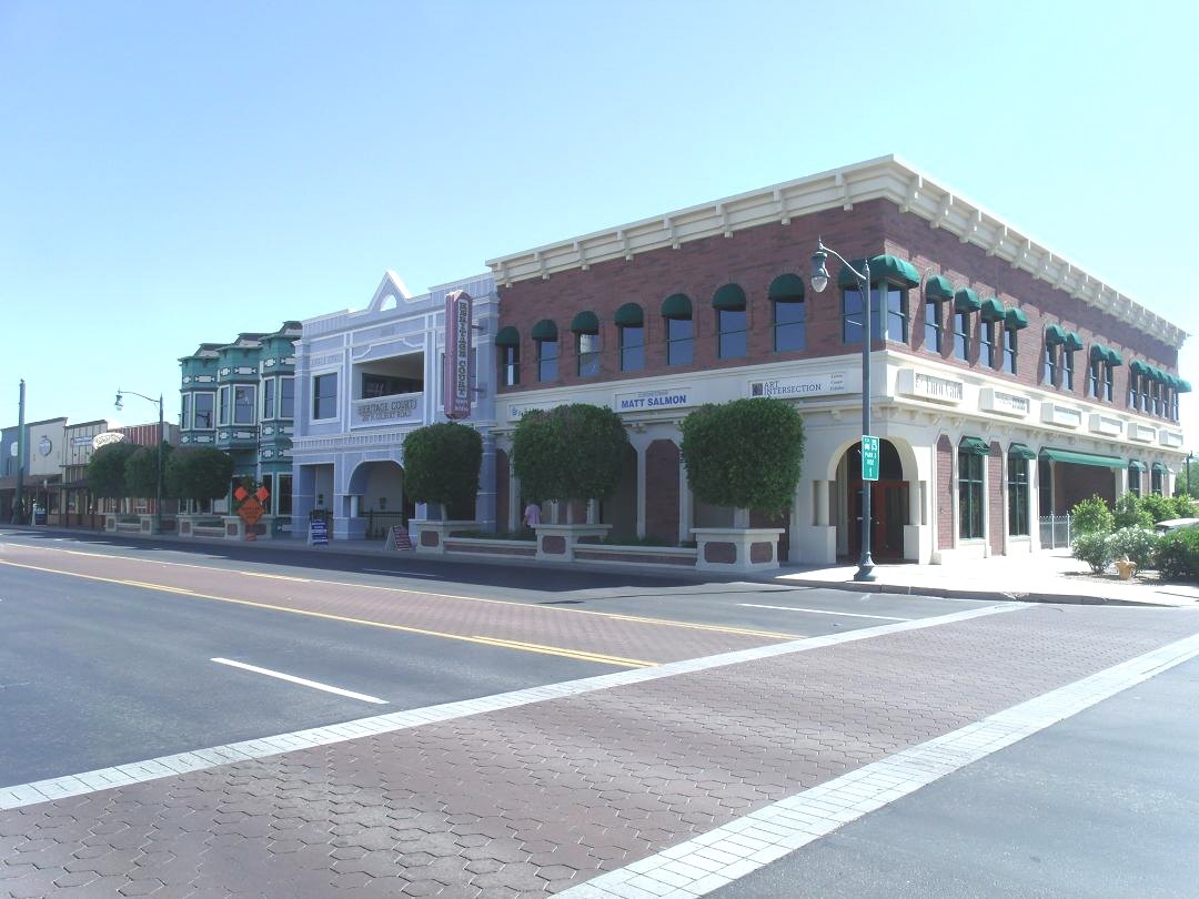 Heritage Court in Gilbert's historic district